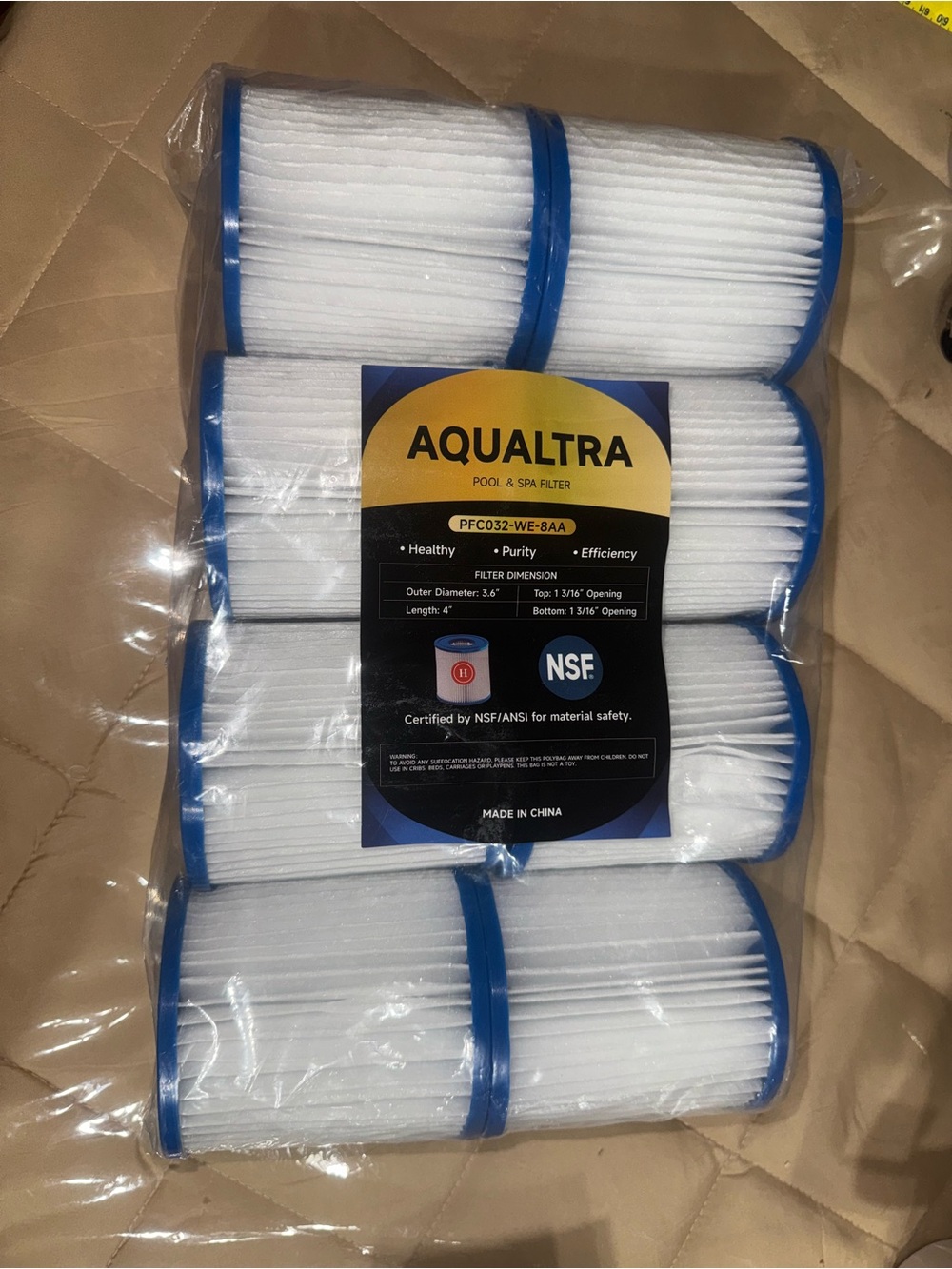 Type H Pool Filter for 29007E, Compatible with 330 GPH Above Ground Pool 8 Pack